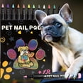 thumbnail image 2 of Pebbuoy 12-Color Pet Nail Art Pen Set Quick Dry Dog Nail Polish Pens for Puppy Cat Soft Brush Tip Creative Pet Grooming Supplies, 2 of 6