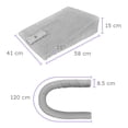 thumbnail image 4 of Cojín Antireflujo para bebe Gris Cómodo Colchón Antirreflujo Bebe Ajustable Suave Red Baboon Arruru, Cojín Antirreflujos para Bebé, 100% Poliéster, 4 of 6