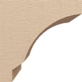 thumbnail image 3 of 9"W x 9"D x 9"H Wide Moab Rough Cedar Woodgrain TimberThane Corbel, Primed Tan, 3 of 6