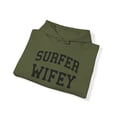 thumbnail image 4 of Surfer Surfing Wife Husband Wedding Hoodie, Gifts, Hooded Sweatshirt, 4 of 4