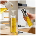 thumbnail image 3 of 2 Pack Oil Sprayer for Cooking, Upgraded Refillable Olive Oil Spray Bottle Mister with Brush for Air Fryer Oil Vinegar Portable Glass Kitchen Gadget for BBQ, Salad, Roasting, 3 of 7