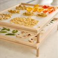 thumbnail image 2 of 2X Estante de Secado de Pasta Plegable, Secador de Fideos para Fideos Caseros, Estante de Secado de Fideos de Madera Natural con 4 Varillas de Base Única, 2 of 5