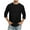 Black, variant on Shirts for Men with Design,3/4 Sleeve Shirt for Men Solid Color Crew Neck Baseball T-Shirts Casual Loose Fit Tees Three Quarter Sleeve T Shirts