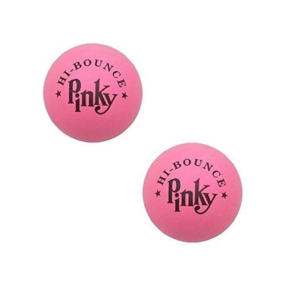JA-RU Pinky Ball (2 Pack) 2.6" Hi Solid Super Bounce Large Pink Rubber Balls for Play or Trigger Point Massage Therapy. Party Favor Stocking Stuffer. Plus 1 Collectable FunaTon Sticker. #976-2D