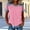 A57 Pink, variant on T Shirt for Women Crewneck Short Sleeve Casual Going Out Loose Fit Vertical Striped Patchwork Print Lightweight Breathable Summer Spring Tops Denim Look Splice Tees