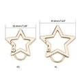 thumbnail image 5 of ROZYARD Gate Spring Buckles Clip Carabiner Purses Handbags Star Shape Push Trigger Snap, 5 of 17