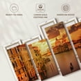 thumbnail image 6 of Elephant Stock Sunset In Venice Wall Art - Horizontal Multi Panel Canvas - Living Room Wall Decor - Places Multi Panel - Gray And Blue Decor - 66" x 33", 6 of 8