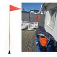 47" Safety Flag Base Kit Rail Mount Marine Boat Canoe Kayak Diy