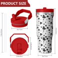thumbnail image 2 of Camouflage 30oz Handheld Travel Tumbler with Handle – Double Wall Stainless Steel Insulated Cup, Flip Straw Lid, Leak-Proof & BPA-Free for Hot and Cold Drinks – Durable Coffee & Juice Mug White, 2 of 6
