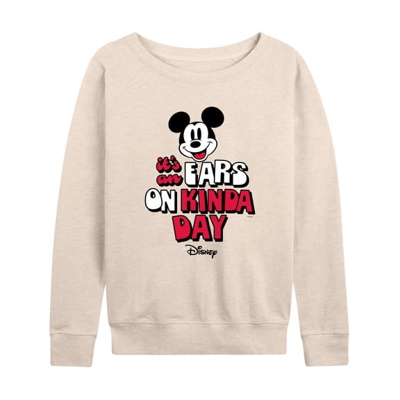 Disney - Ears on Kinda Day - Women's French Terry Long Sleeve Pullover