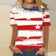 thumbnail image 2 of Pantalones Cortos para Mujeres Sexy, Moda Casual Impreso Cuello Redondo Camiseta de Manga Corta para el Verano Y Diario, 2 of 4