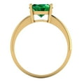 thumbnail image 4 of Solitaire Engagement Ring for Women - 2.5ct Simulated Emerald in 14K Yellow Gold Promise Ring, 4 of 6