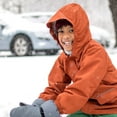 thumbnail image 3 of JAN & JUL Puddle-Dry Rain Jacket for Boys and Girls, Waterproof Coat with Pockets (Terracotta, 6 Years), 3 of 7