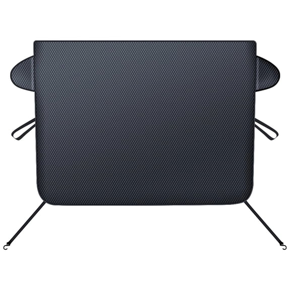 geerera Waterproof Windshield Snow Shield, 59"x43" Oxford Fabric Frost Guard and Snow Cover with Elastic Hooks