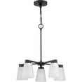 thumbnail image 5 of Tanner Collection Five-Light Matte Black Transitional Chandelier, 5 of 9