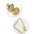 thumbnail image 4 of D-GROEE Classic Smooth Vintage Pocket Watch, Men Watch with Chain Christmas Graduation Birthday Gifts Fathers Day, 4 of 7