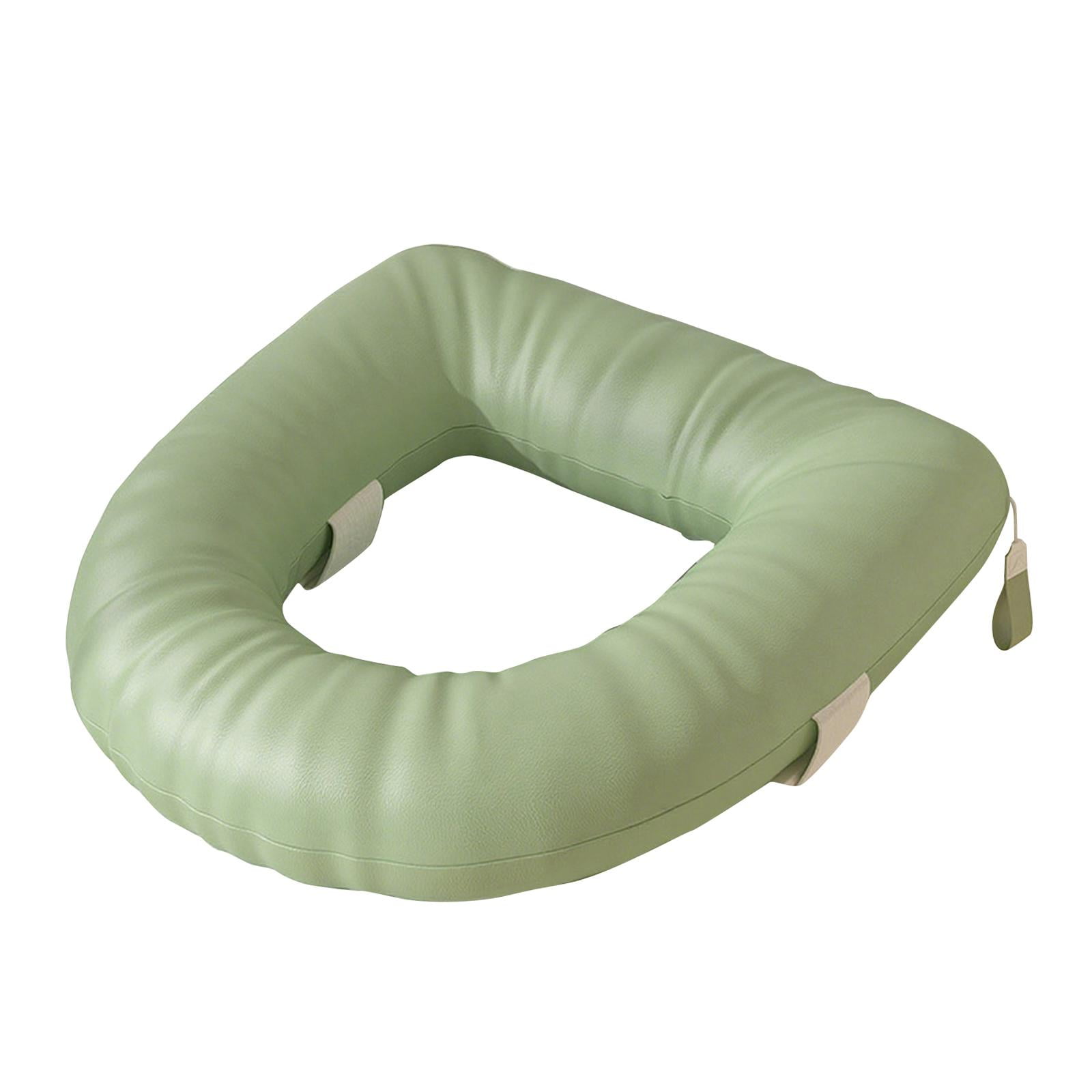 Raised Toilet Seat Support Cushion Toilet Pad Soft Padded PU Leather for Bathroom Commode Seats Elderly Aid