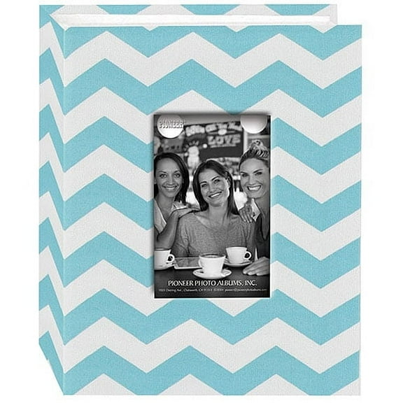 Pioneer 4x6 Chevron Cloth Album w/Frame - Blue