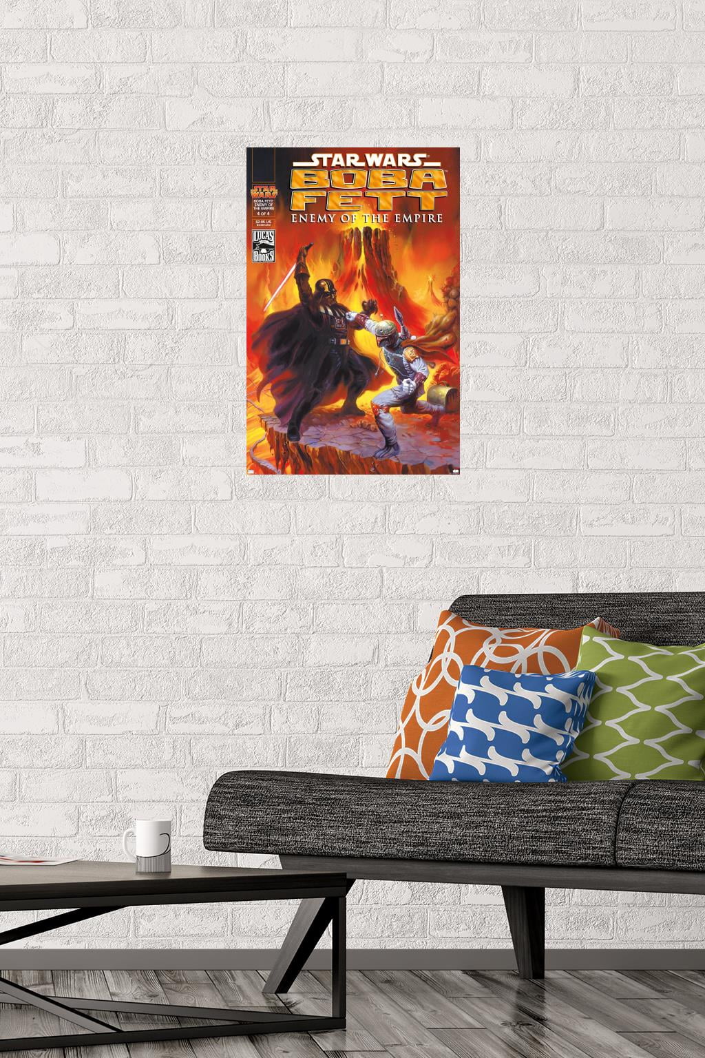 Star Wars: Saga - Boba Fett - Enemy Wall Poster, 14.725" x 22.375"
