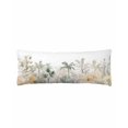 thumbnail image 2 of Green Yellow Palm Tree Body Pillow Cover, Pillowcase Protectors with Zipper, Breathable Decorative Throw Pillow Case Cover, Summer Botanical Tropical Pillow Shams for Couch Sofa 20x54Inch, 2 of 8