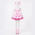 thumbnail image 5 of Vampire Stage Cosplay Costume Halloween Performance Dress, Spooky Gothic Pink Fancy Dress Outfit for Women, Theme Party Anime Role Play Uniform, Size L, 5 of 7