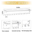 thumbnail image 4 of Hanging Jewelry Organizer- Modern Acrylic Necklace Holder with 15 Hooks - Space-Saving Wall Jewelry, 4 of 5
