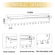 thumbnail image 4 of Hanging Jewelry Organizer- Modern Acrylic Necklace Holder with 15 Hooks - Space-Saving Wall Jewelry, 4 of 5