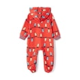 thumbnail image 2 of Family Matching Jumpsuit Pajamas, Fairy Light Printed Family Sleepwear, Christmas Front Zipper Nightwear, 2 of 10