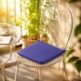 thumbnail image 6 of Outdoor Chair Cushions, Set of 2 16x16In Patio Garden Chair Seat Pads with Secure Straps, Soft Sponge Filled Machine Washable for Outdoor Dining, Backyard Gatherings and Daily Home Use, 6 of 8