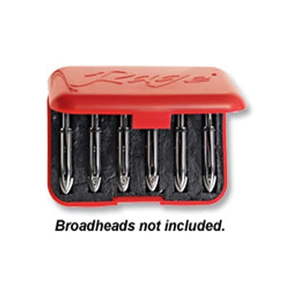 Holds-6 Red RAGE Cage Broadhead Case