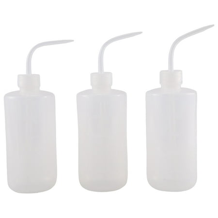 

TULVJAW 3Pcs Irrigation Bottle 500Ml 17Oz Indoor Plant Watering Can Water Squirt Bottle Plastic Rinse Bottle for Wash Tattoo