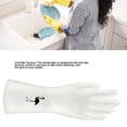 thumbnail image 4 of Kitchen Cleaning Gloves Reusable Kitchen Cleaning Gloves Dishwashing Gloves Reusable Kitchen Cleaning Gloves PVC Thickened Dishwashing Gloves Skid Resistant Household Gloves3#, 4 of 8