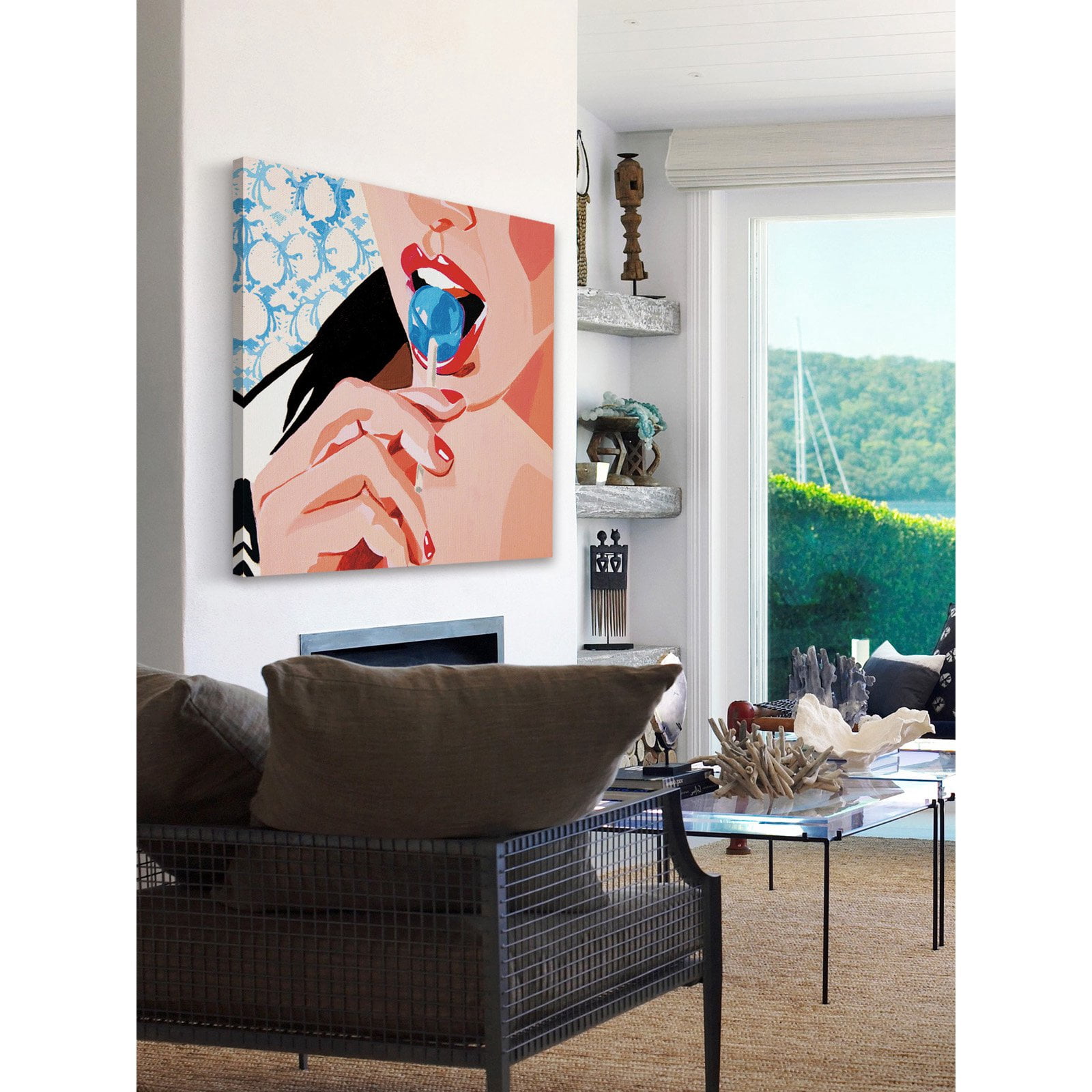 Marmont Hill "Lollipop" by Molly Rosner Painting Print on Wrapped Canvas