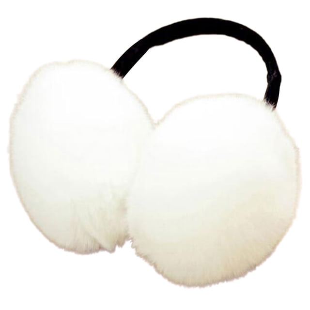 Opolski Pelucheux Femmes Cache-Oreilles Réglable Peluche Mignon Filles Adultes Hiver Oreille Chauffe-Tête
