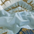 thumbnail image 2 of Teal & Blue Seashell Starfish Print Comforter Set King - Coastal Beach Theme Bedding, 2 of 7
