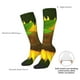 thumbnail image 4 of Fotbe Sunflower3 Calcetas Divertidas Estampadas para Hombre y Mujer, Calcetas de Algodón hasta la Rodilla para Caminar, Correr, Enfermería y Embarazo, 4 of 6