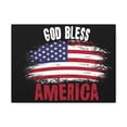 thumbnail image 3 of God Bless America On Black Background Canvas Wall Art for Home Decor Ready-to-Hang, 3 of 19