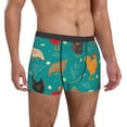 thumbnail image 4 of Salouo Hens And Rooster Print Men's Boxer Briefs,Breathable Underwear Elastic Waistband Briefs for Men -Large, 4 of 8