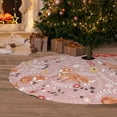 thumbnail image 6 of Sikiie Beautiful Fox 30-48 inches {designName} Print Christmas Tree Skirt Snowman Xmas Tree Skirt with Edge Christmas Decorations for Holiday Party36", 6 of 7