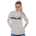 thumbnail image 3 of Live in Moment Inspirational Positive Women's Long Sleeve T Shirt Brisco Brands M, 3 of 6