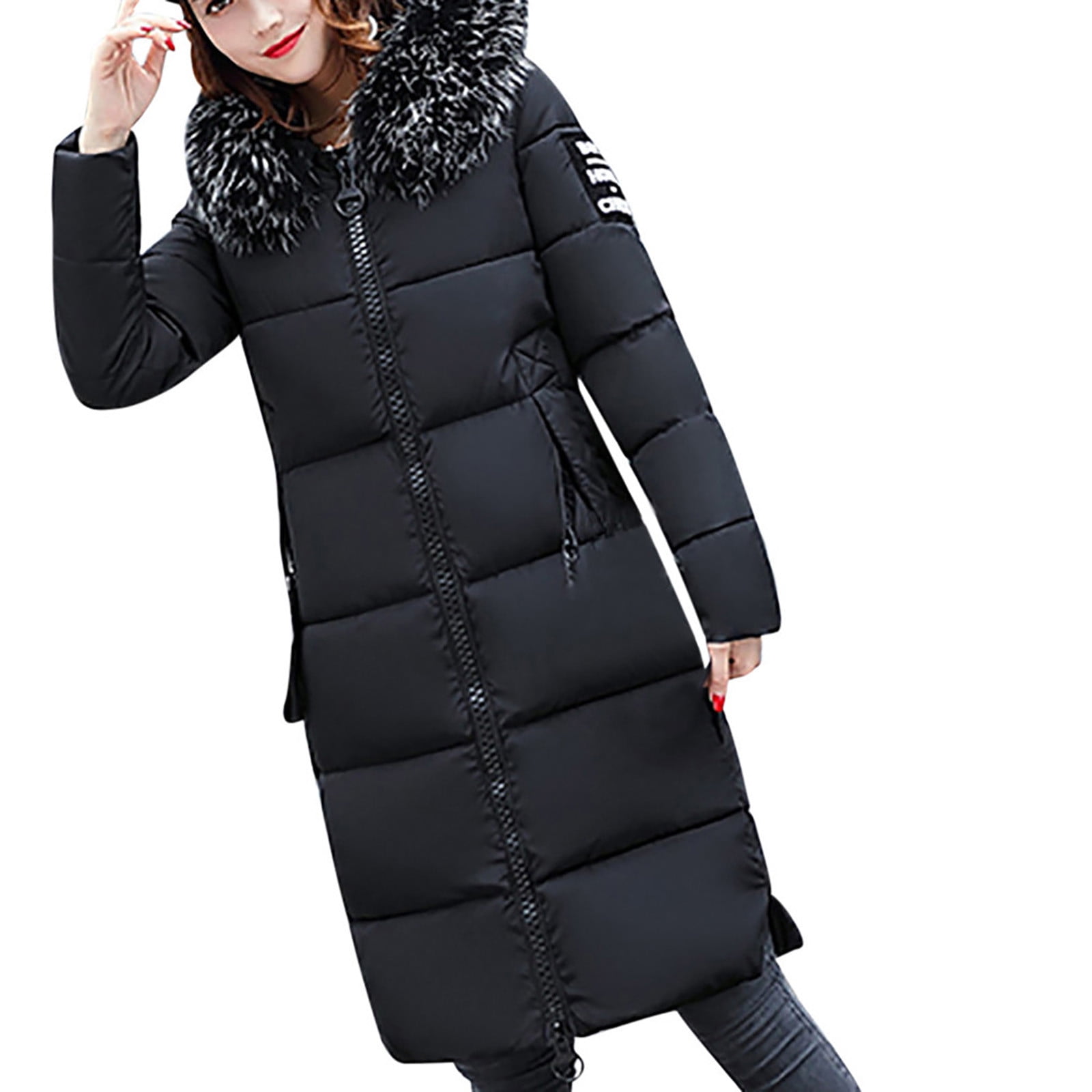 Manteau Femme Hiver Long Uwdiohq - Parka Coupe-Vent Chaud - Coupe Régulière Décontractée - Pour Ville Et Extérieur