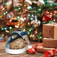 thumbnail image 6 of KLL Christmas Hats for Adults Plush Airplane World Map Adventure Print Santa Hat Xmas Fluffy Santa Claus Hat for Women Men, 6 of 6