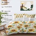 thumbnail image 4 of Yellow Sunflower Bedding 3 Piece Duvet Cover Set Full Size, Country Petals Floral Summer Spring Soft Microfiber Comforter Cover with Zipper Closure & Pillowcases, Wrinkle & FadeResistant Quilt Cover, 4 of 9