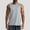Gray, variant on Mens Tank Top Crew Neck Breathable Slim Tank Top Sporty Gym Casual Tank Tops