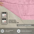 thumbnail image 2 of HOME WEAVERS Waterford Collection Cotton Tufted Bath Rug, 21" x 34", Pink, 2 of 9