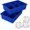 STRATUS BLUE, variant on Tovolo King Cube Ice Trays Pack of 2, 12 Large 2 In Cubes, Charcoal