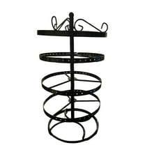 Metal Table Jewelry Organizer Stand with Earring Holder, Earring Tree Organizer, Display Stand, Ring Holder & Storage Rack for Women- Holds 144 Earrings