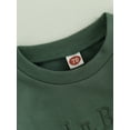 thumbnail image 6 of Cenuakty Baby Boys Spring Autumn Casual Romper Green Long Sleeve Letter Embroidery Playsuit, 6 of 9