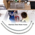 thumbnail image 5 of OTVIAP 2Pcs Stainless Steel Faucet Connector Flexible Water Supply Line Hoses Hot Cold, Water Supply Line, Flexible Hose, 5 of 8