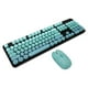 thumbnail image 4 of Combo de teclado y mouse inalámbricos, modo inalámbrico de 2.4 G, teclado retro punk de fácil manejo con mouse para juegos ajustable de 3 DPI, color azul combinado, 4 of 15